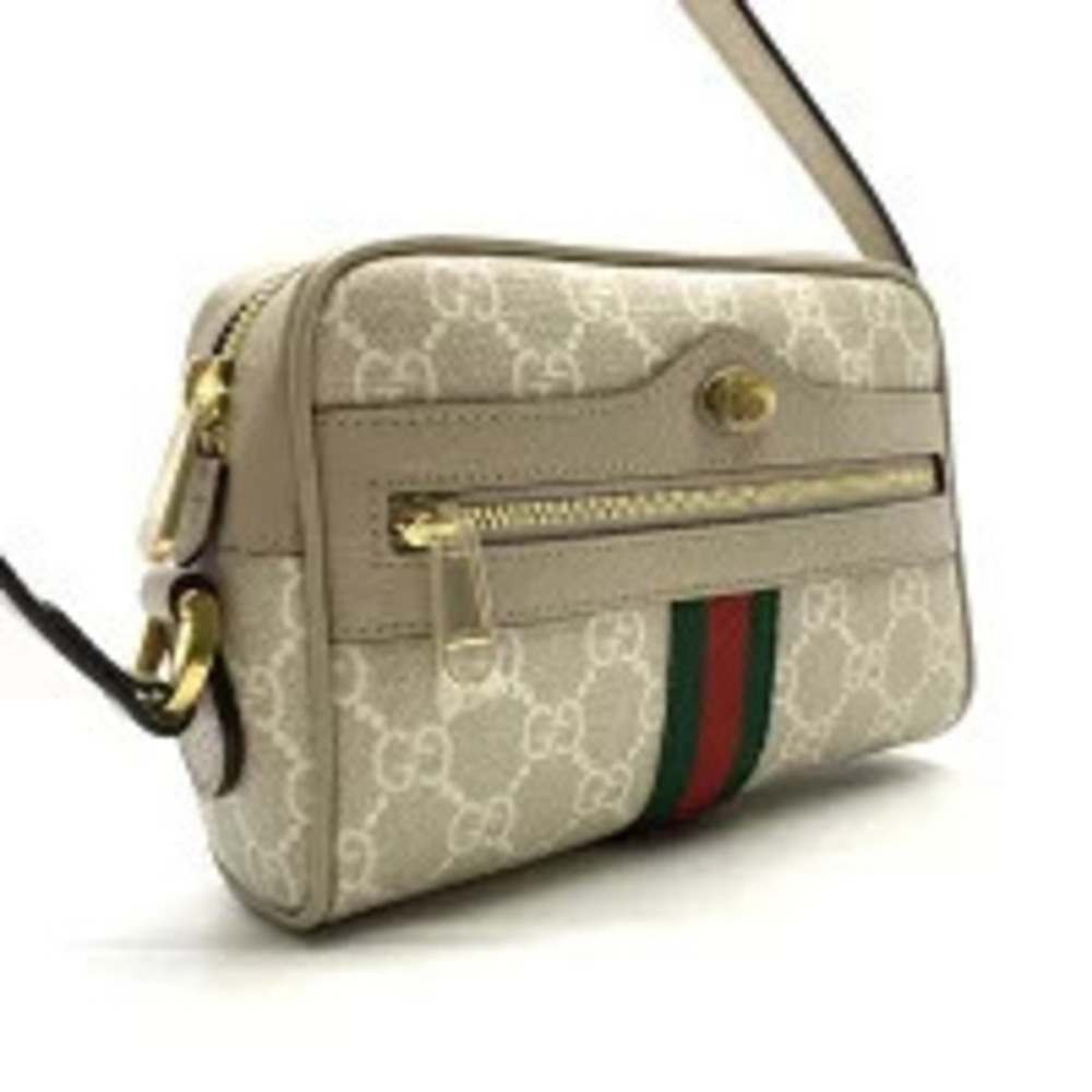 Gucci GG Supreme Pouch Beige Ophidia Shoulder Bag